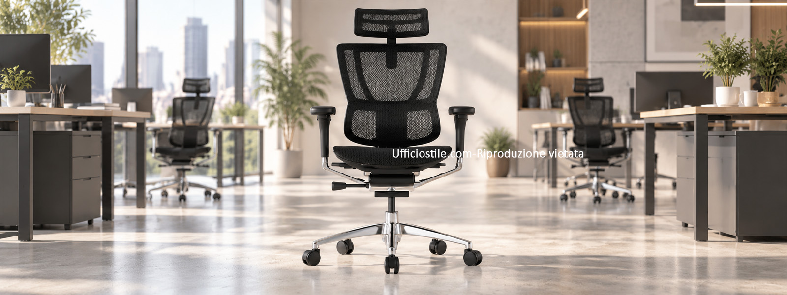 Poltrone operative UNI EN 1335 in pronta consegna in ufficio operativo