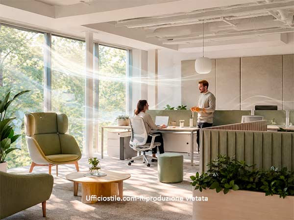 Materiali da ufficio certificati GREENGUARD per basse emissioni VOC