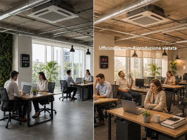Sistema HVAC intelligente per climatizzazione efficiente degli uffici