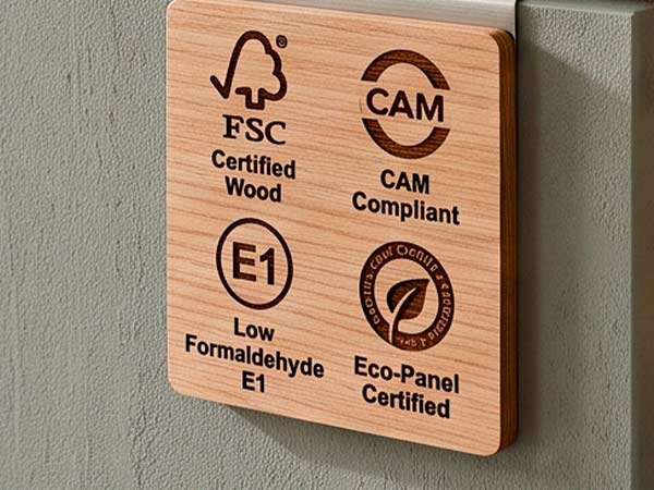 Dettaglio tecnico delle certificazioni ambientali per arredi ufficio