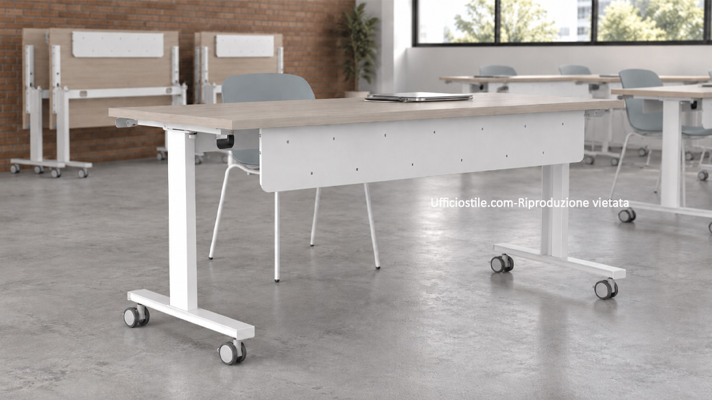 Scrivania ribaltabile cm.160 con modesty panel