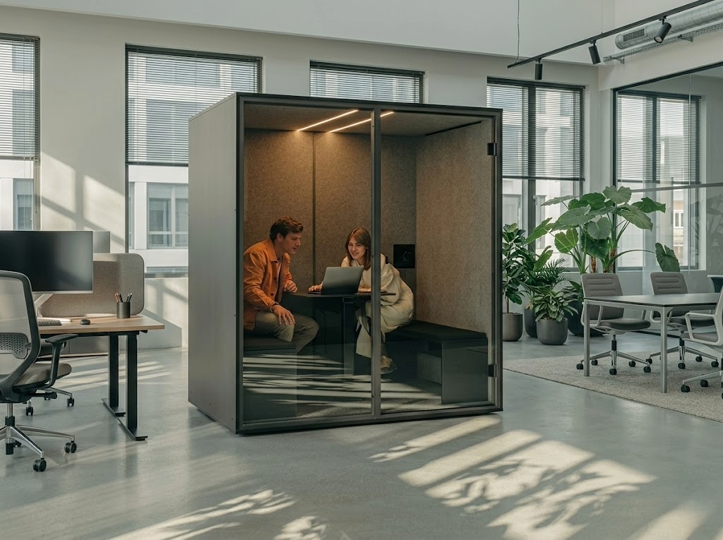Focus room modulare per lavoro individuale ad alta concentrazione
