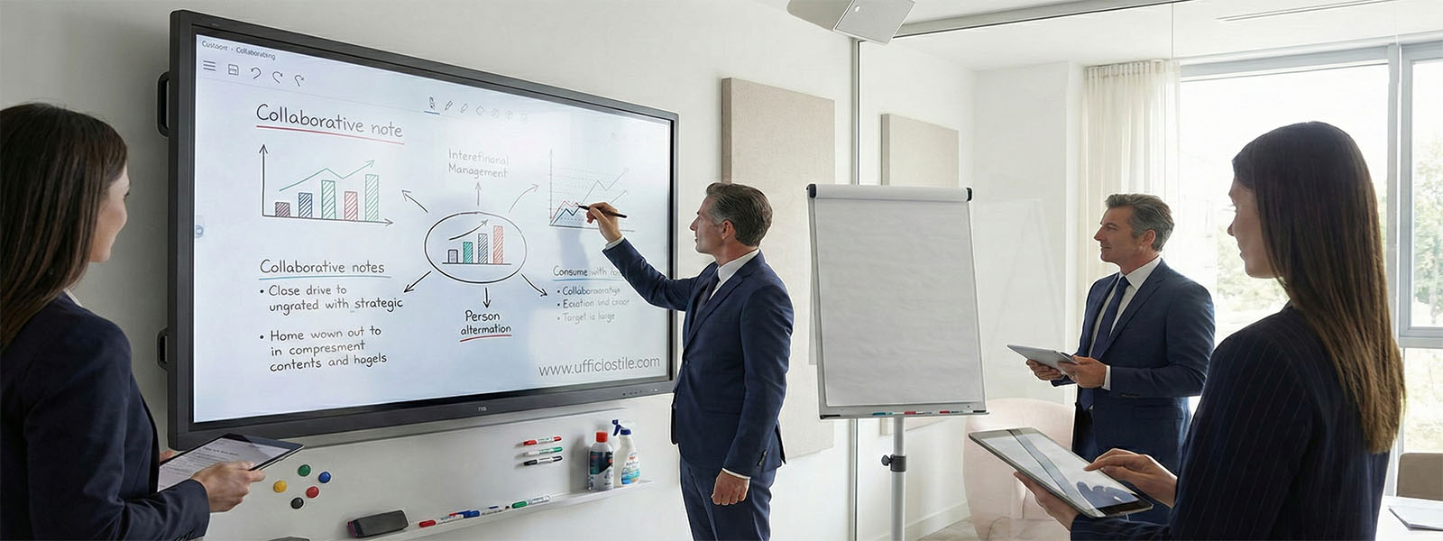 Carrelli AV e accessori mobili per formazione aziendale