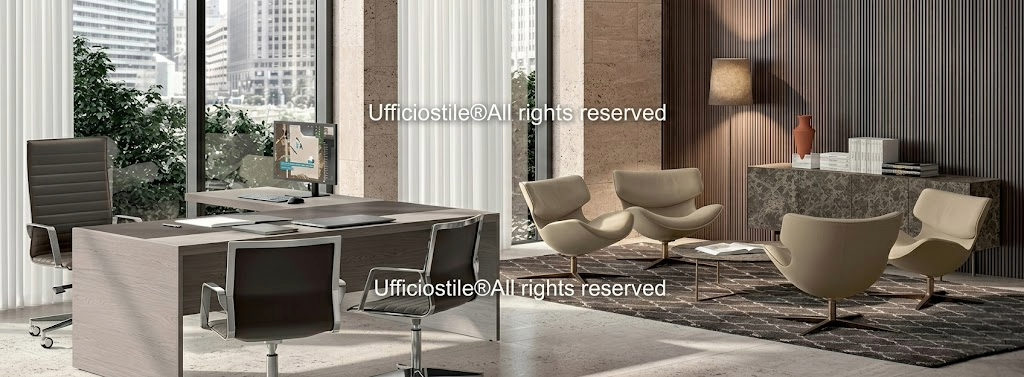 Scrivanie direzionali coordinabili con boiserie e contenitori