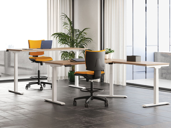 Schema altezze consigliate per scrivanie sit stand in funzione dell’utente