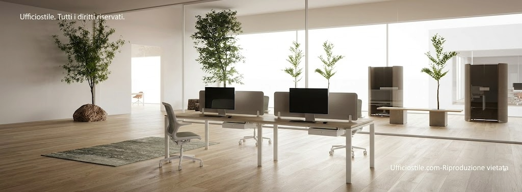 Ambiente digitale flessibile con tavoli modulari