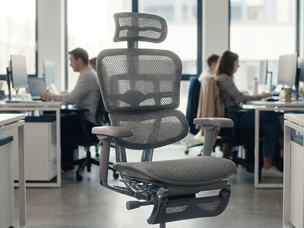 Sedia certificata con regolazioni ergonomiche complete