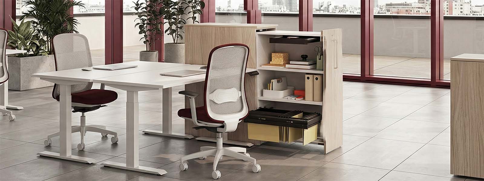 Contenitori verticali salvaspazio coordinati con l’arredo