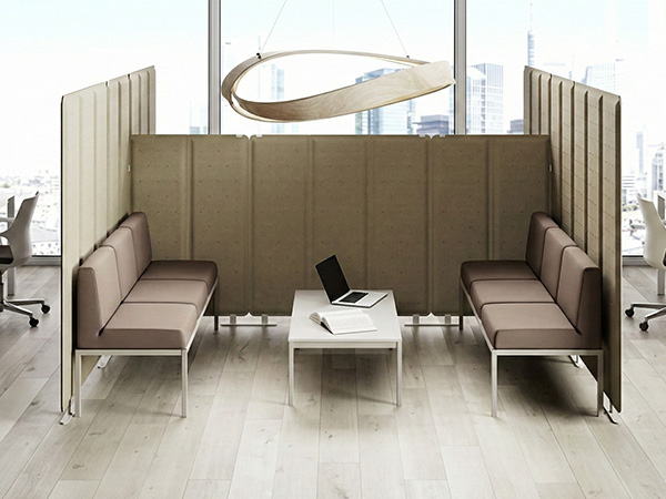 Configurazioni acustiche tipiche per team space e open space