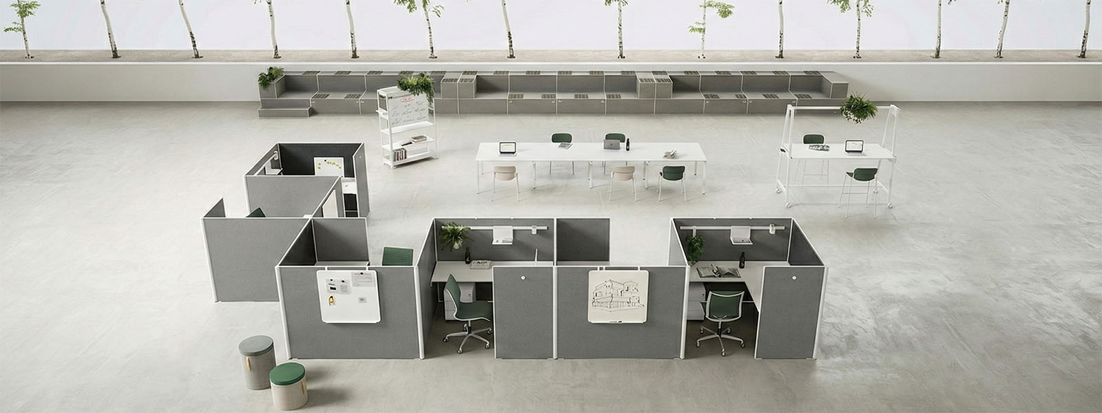 Sistemi di separazione acustica per uffici open space